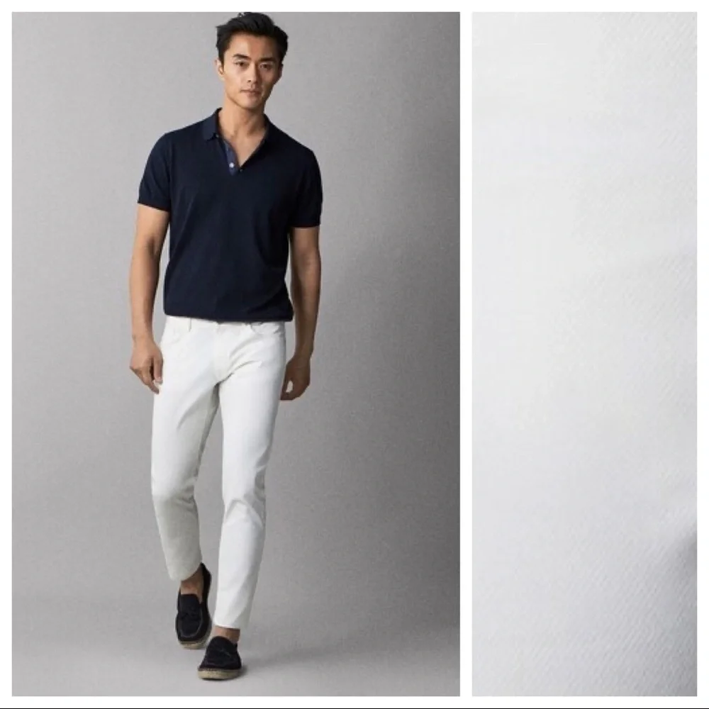NWOT. Massimo Dutti White Trousers. Size 40.